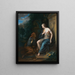 Vertumne and Pomone - School of Adriaen van der Werff — framed artwork on a wall
