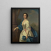 Portrait of a Lady - School of Allan Ramsay — framed artwork on a wall