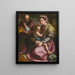 La Sainte Famille - School of Andrea del Sarto — framed artwork on a wall