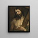 The Christ with the Cross - School of Antoine van Dyck — framed artwork on a wall