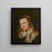 Head of a Woman Probably the Virgin - School of Antoine van Dyck — framed artwork on a wall