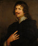 Portrait Painting of Adriaen Hanneman - School of Antoine van Dyck — artwork view