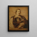 Portrait painting of Jan Gaspar Gevaerts 1593-1666 - School of Antoine van Dyck — framed artwork on a wall
