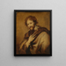 Portrait painting of Pierre Paul Rubens 1577-1640 - School of Antoine van Dyck — framed artwork on a wall