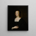 Portrait of an Elegant Woman - School of Antoine van Dyck — framed artwork on a wall