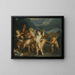 Putti dans un paysage - Ecole d'Antoine van Dyck — framed artwork on a wall