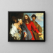 The Healing of the Paralytic - School of Antoine van Dyck — framed artwork on a wall