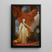 Portrait of Catherine the Great as a legislator in the temple of the goddess of justice - School of Dmitry Grigorievich Levitsky — framed artwork on a wall