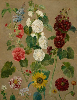 Flowers without title - Eugène Delacroix School — artwork view