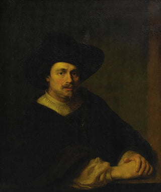 Portrait of a man with a hat - Ferdinand Bol School — artwork view