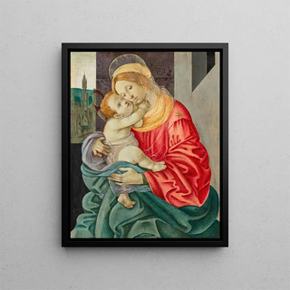 The Virgin and Child - School of Filippo Lippi — framed artwork on a wall