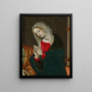 La Vierge de la Nativité - École de Filippo Lippi — framed artwork on a wall