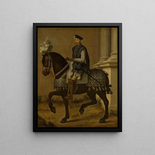 Henri II 1519-1559 King of France - School of François Clouet — framed artwork on a wall