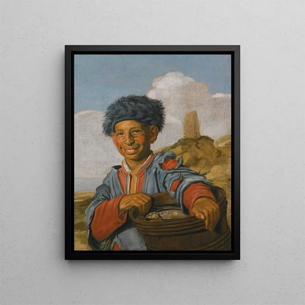 The Laughing Fisherman - School of Frans Hals — framed artwork on a wall