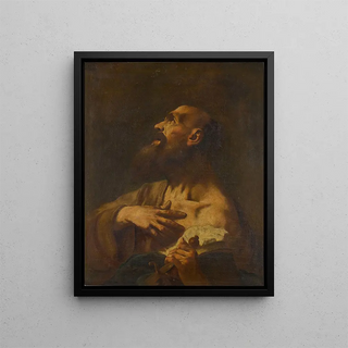 Saint Paul - School of Giovanni Battista Piazzetta — framed artwork on a wall