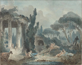 The Swing - School of Hubert Robert — artwork view