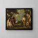 The Judgment of Midas - School of Jacob Jordaens — framed artwork on a wall