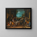 The Christ in the house of Mary and Martha - School of Jacopo da Ponte — framed artwork on a wall
