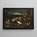 Noah's Ark leading the animals into the ark - School of Jacopo da Ponte — framed artwork on a wall