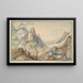 Mountain Landscape Painting - Jan Brueghel the Elder School — framed artwork on a wall