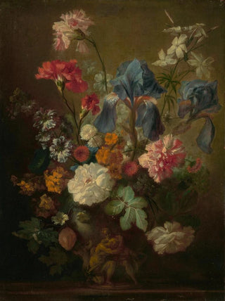 Vase de fleurs milieu du XVIIIe siècle - École de Jan van Huysum — artwork view
