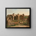 Basilique de Constantin dans le Forum romain - School of Jean-Baptiste-Camille Corot — framed artwork on a wall