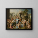 The Christ healing the sick - School of Jean-Baptiste Jouvenet — framed artwork on a wall