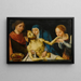 The Lamentation - School of Joos van Cleve — framed artwork on a wall