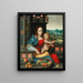 La Madone aux cerises - École de Joos van Cleve — framed artwork on a wall