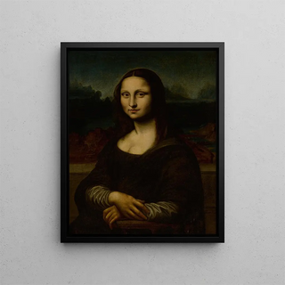 La Joconde - School of Leonardo da Vinci — framed artwork on a wall