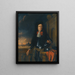 a portrait by Jan Van Broeckhuizen - Ludolf Backhuysen School — framed artwork on a wall