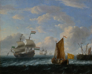 Dutch Warships - Ludolf Backhuysen School — artwork view