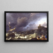 The Tempest - Ludolf Backhuysen School — framed artwork on a wall