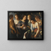 An Allegory of the Five Senses - School of Nicolas Régnier — framed artwork on a wall