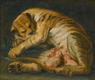A tigress with her cubs - School of Peter Paul Rubens — artwork view