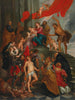 La Vierge à l'Enfant avec des saints (Conflit de cas) - École de Peter Paul Rubens — artwork view