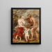 Méléagre et Atalante - École de Peter Paul Rubens — framed artwork on a wall