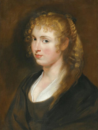 Portrait of a young woman with braided hair, known as Hélène Fourment - School of Peter Paul Rubens — artwork view