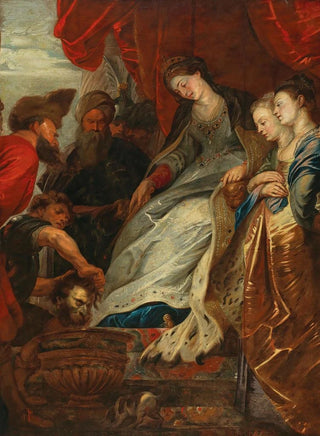 La reine Tomyris avec la tête de Cyrus - École de Peter Paul Rubens — artwork view