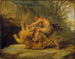 Study of Samson and the Lion - School of Peter Paul Rubens — artwork view