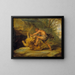 Study of Samson and the Lion - School of Peter Paul Rubens — framed artwork on a wall