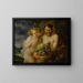 Satyr and Bacchante - School of Peter Paul Rubens — framed artwork on a wall