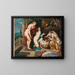 the girls of Cecropios discovering the child Erichthonios - School of Peter Paul Rubens — framed artwork on a wall