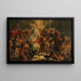 La Mort de Decius Mus dans une bataille contre les Latins - Ecole de Peter Paul Rubens — framed artwork on a wall