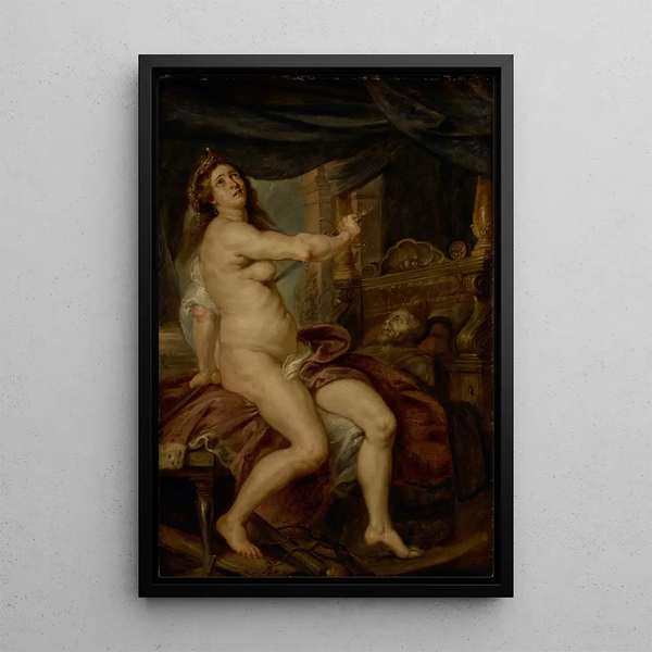 La Mort de Didon - Ecole de Peter Paul Rubens — framed artwork on a wall