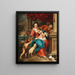 The Holy Family with Saint John the Baptist - School of Peter Paul Rubens — framed artwork on a wall
