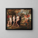 The Judgment of Paris - School of Peter Paul Rubens — framed artwork on a wall