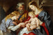 The Mystic Marriage of Saint Catherine - School of Peter Paul Rubens — artwork view