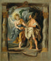 The Prophet Elijah Fed by the Angel - School of Peter Paul Rubens — artwork view