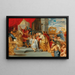 The Sacrifice of the Old Covenant - School of Peter Paul Rubens — framed artwork on a wall